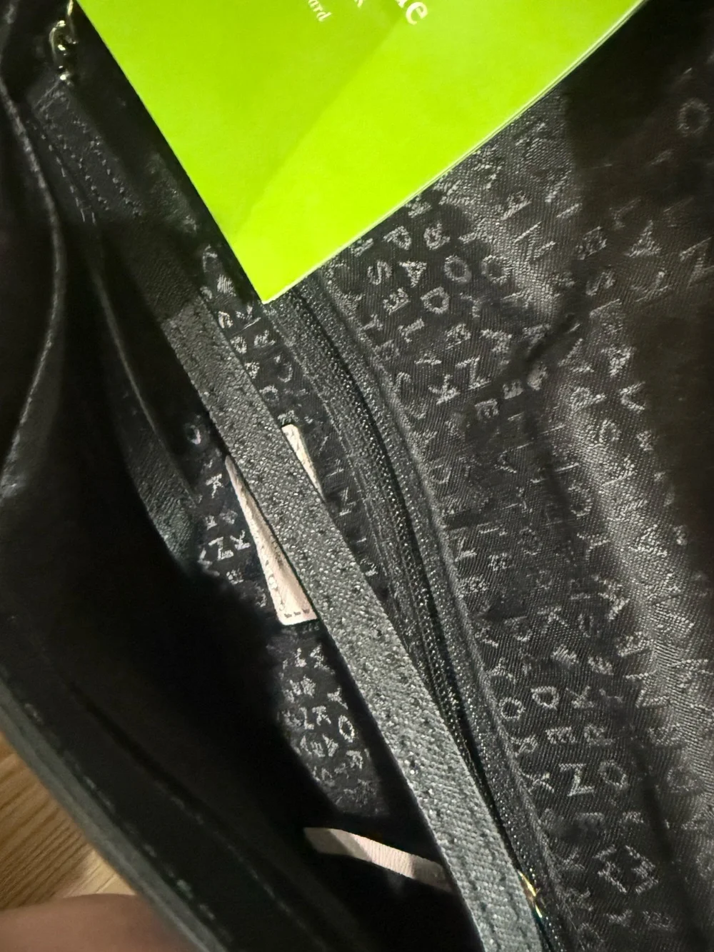 kate spade Black and Blush Bow Wallet‎ Archival Crossbody